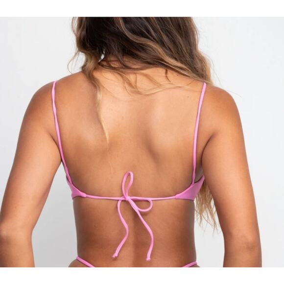 NEW Skatie X Amber Fillerup Clark Bikini Dahlia Pink Ella Top Bobbie Bottom XL - Picture 12 of 14